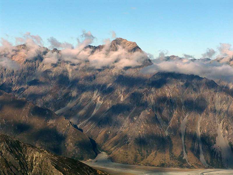 Abishir-Ahub. View of Grand Caucasus Ridge.